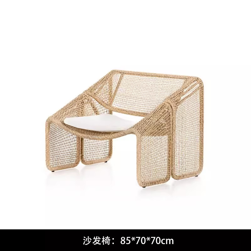 Односпальный диван из ротанга