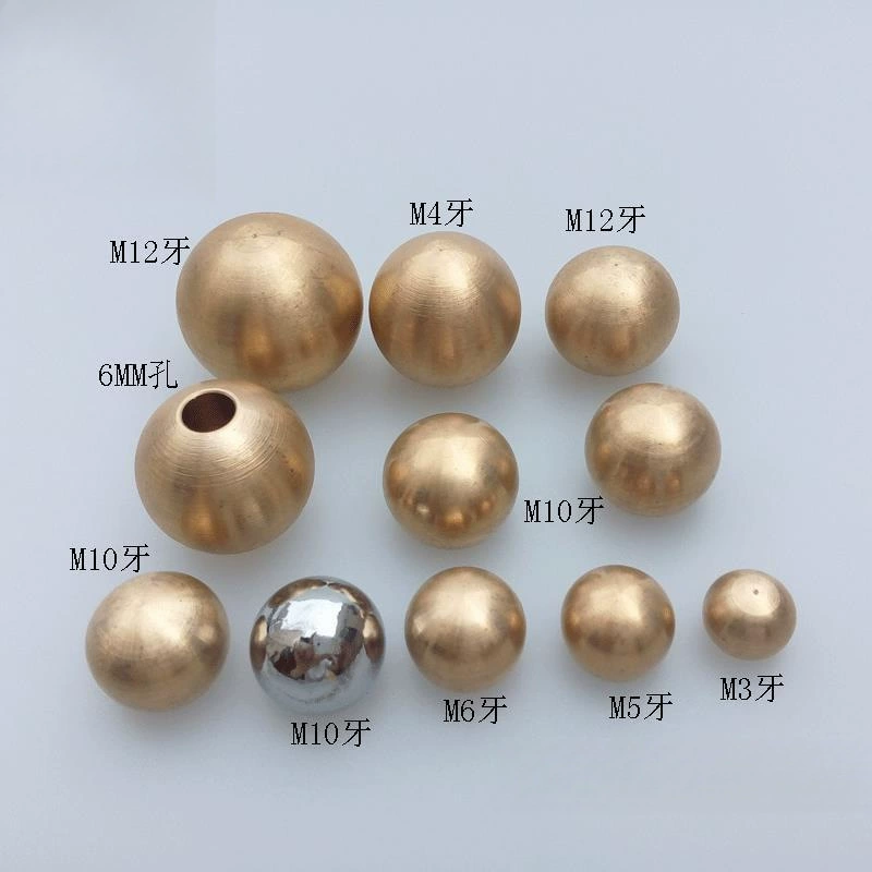 Чистая медь M12 шарик с внутренней резьбой M10 M8 M6 M5 M3 шариковая гайка декоративная гайка аксессуары для осветительных приборов DI