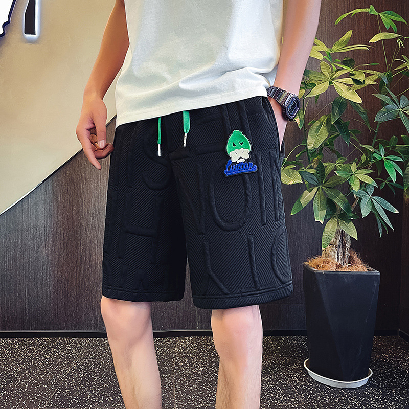 Shorts, trendige fünfteilige Sommershorts der Marke, neue große Shorts, locker sitzende Hosen für Herren, Freizeithosen_voghion.com