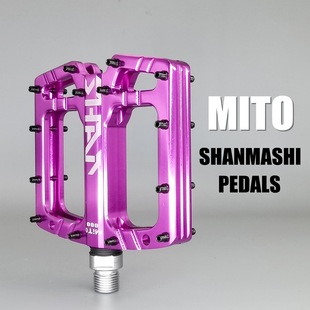 SHANMASHI MITO3 bearing polished bicycle pedal mountain bike wide pedal big foot pedal