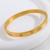 Golden bracelet, 36, with snowflakes