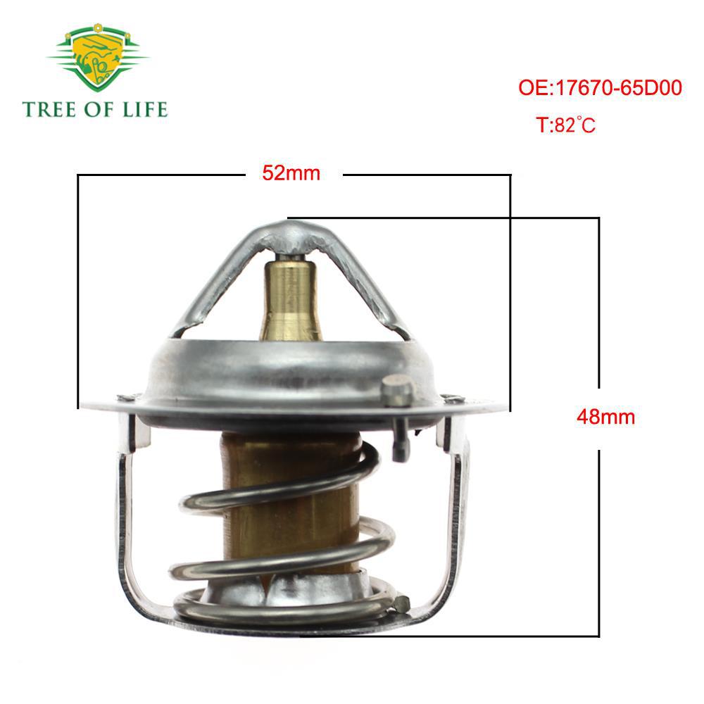 17670-65D00 es adecuado para el termostato de refrigerante del motor de Suzuki 82 °C image 3