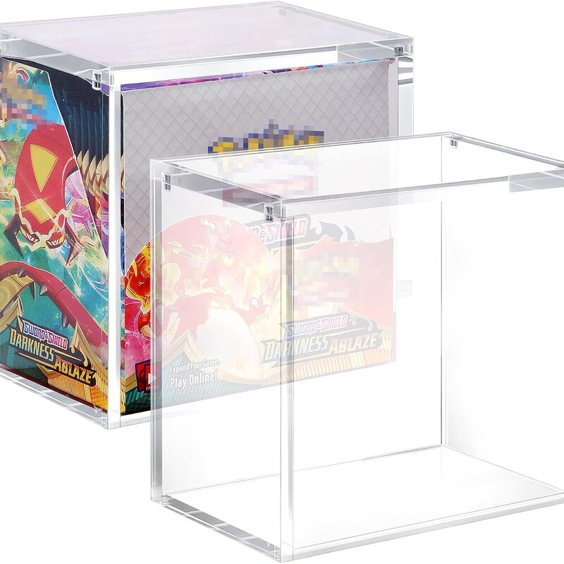 クロスボーダーアクリルフィギュアボックス Pkmn ゲームカートリッジディスプレイボックス積み重ね可能なブラインドボックス防塵収納ボックス|undefined