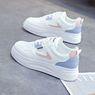 2025 New Soft-Soled Women's Shoes, Non-Slip Sports Shoes, Flat Sneakers, Casual Shoes, Thick-Soled White Shoes, Running Shoes
