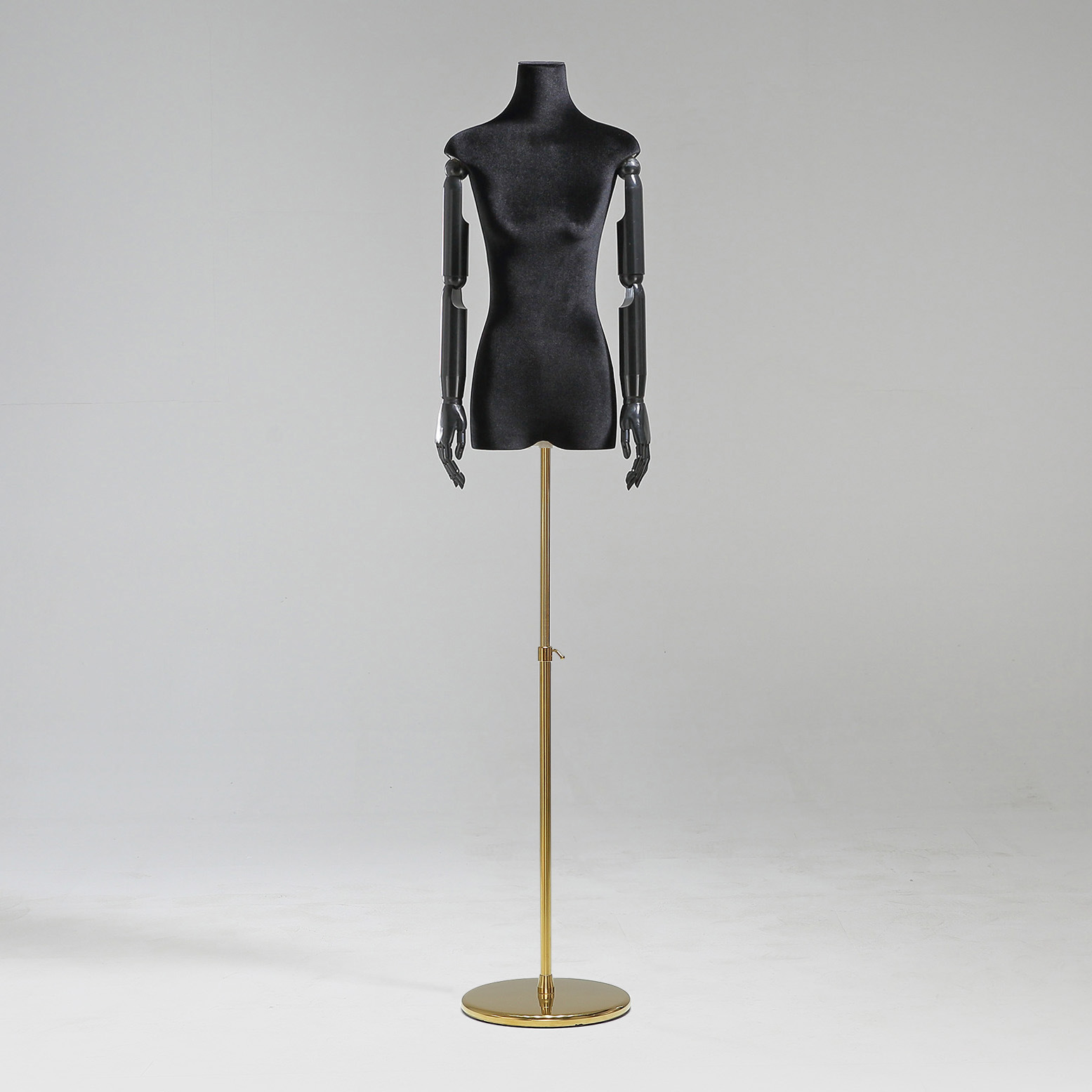 Modelo de tienda de ropa estante de exhibición de terciopelo pecho plano cuerpo plano ropa de mujer modelo de busto accesorios ventana estante modelo de plataforma image 37