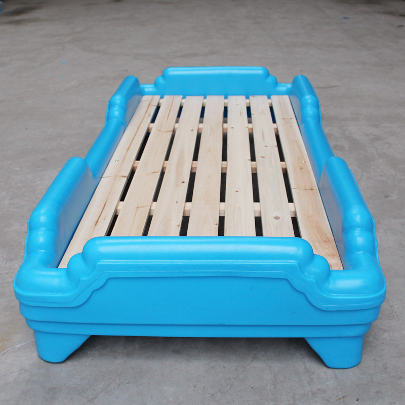 Kindergarten Early Teaching Parent -Children's Plastic Wooden Board Single Single Baby Baby Baby Baby Lunch Sleeping Sleeping Folding Beds Hot Selling