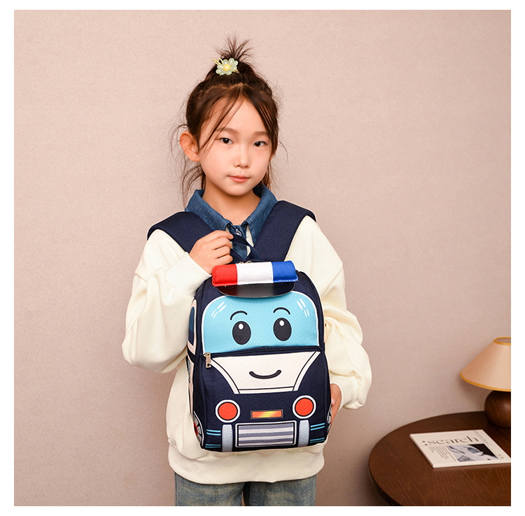 Unisexo Grande Nylon Dibujos Animados Lindo Cuadrado Cremallera Mochila Con Cremallera display picture 14