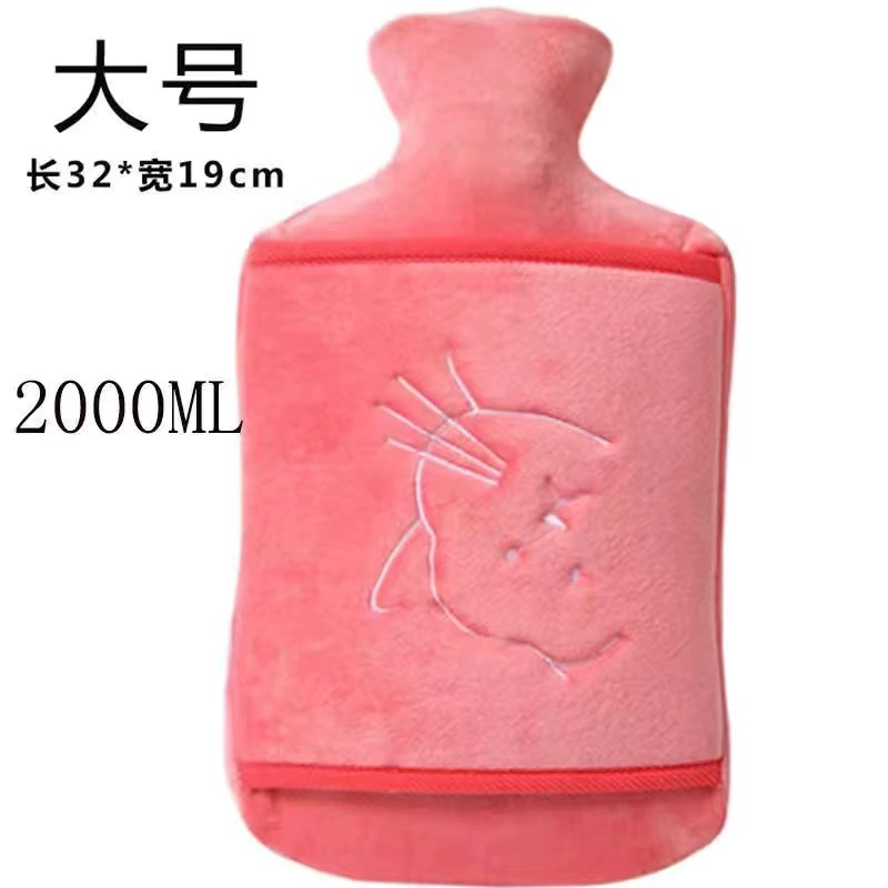 Plush keep warm water container, capacious hand warmer PVC