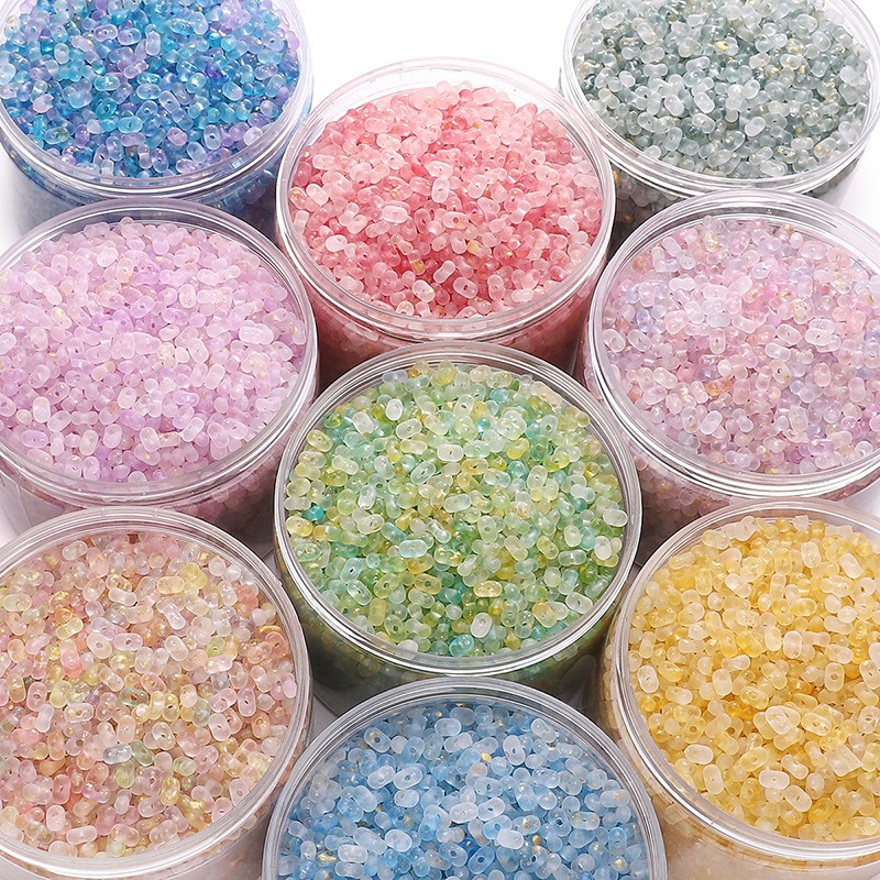 Acrylic Gold Dot Beads, Peanut Beads, Loose Beads, DIY Handmade Ancient Style Hairpins, Necklaces, Mobile Phone Chains, Jewelry Materials and Accessories
