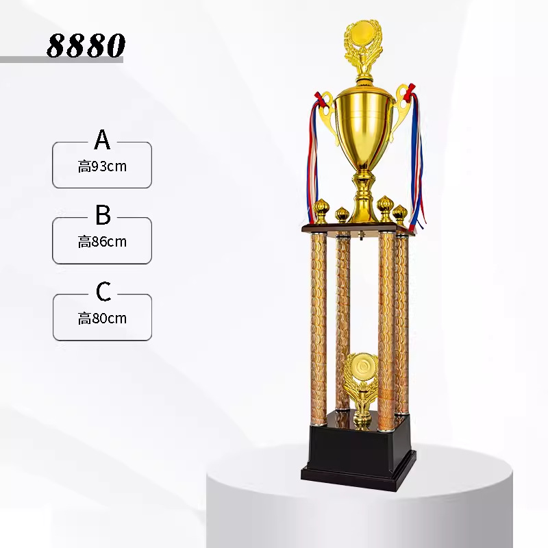 Fabricación de trofeos de metal creativos Juegos de fútbol de baloncesto Honores Copa de oro y plata y bronce Premios para empleados de jardín de infantes para niños