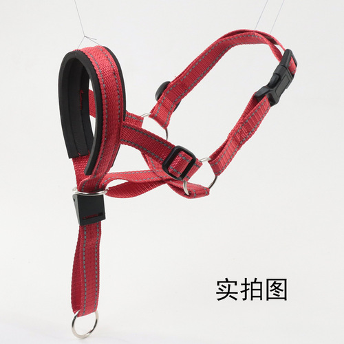Dog muzzle adjustable dog pet traction suit training with anti-bite mask dog leash breathable and lightweight