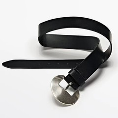 欧米のファッションの女性の部品の黒色の本革の牛革のファッションは簡単です。