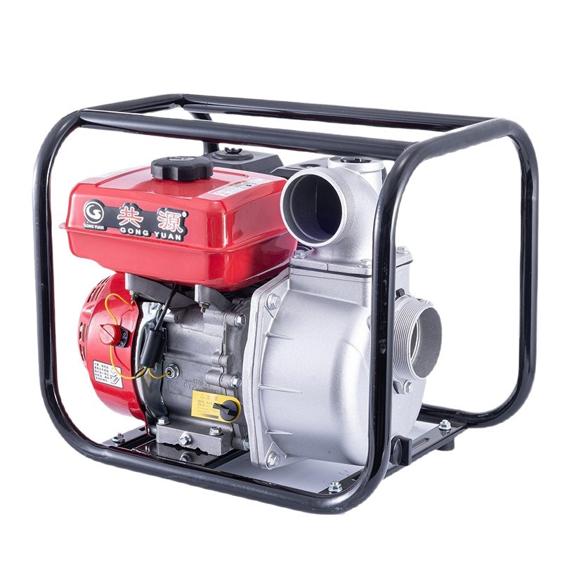 Bomba de agua para motor de gasolina, bomba de agua a alta presión, doble impulsor, bomba de motor de gasolina, bomba de agua puntual para riego agrícola, 2 pulgadas y 3 pulgadas