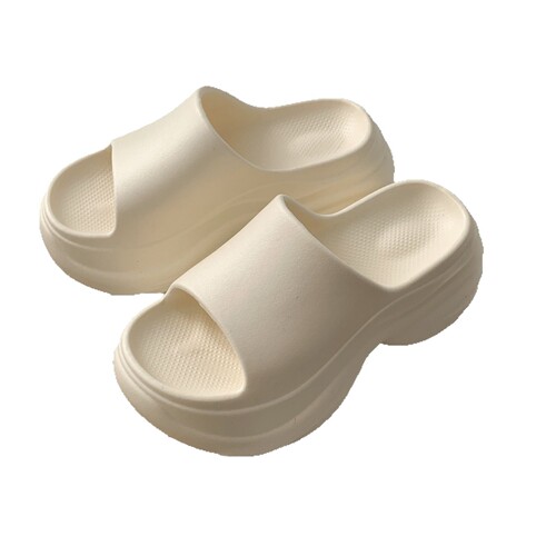 Summer Anti-slip and Anti-odor Casual Home Slippers for Women, Fashionable Outdoor Wear, Versatile Thick Sole with Height Increase, One-piece Slippers Wholesale Price