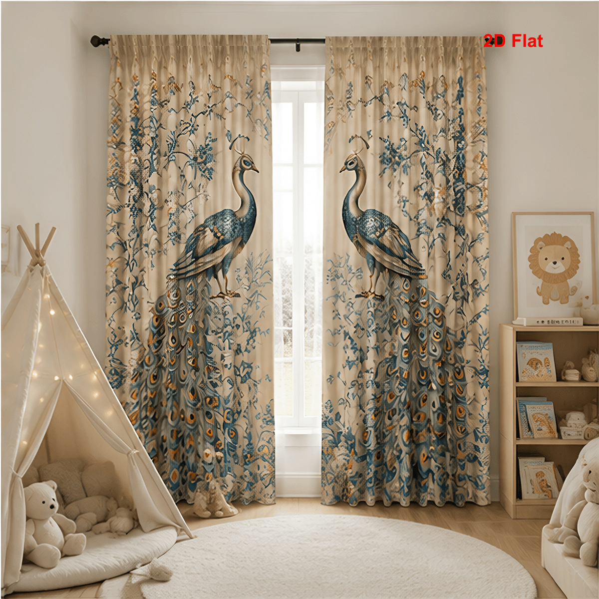 Cortina POD personalizada transfronteriza sala de estar para diseñar cortinas de impresión digital cortinas de decoración europea y americana cortina de tela gruesa image 12