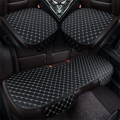 Seat cushion, seat cover – Car seat cushion universal - white-black-three-piece