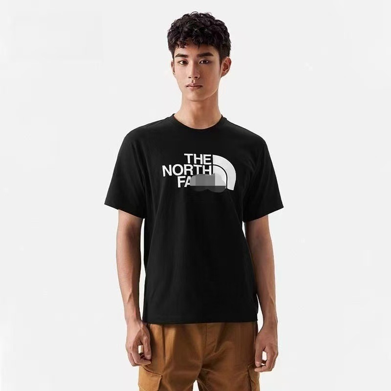 新しい北家貿易ビッグロゴレターカップル半袖夏通気性カジュアルプリントラウンドネックスポーツTシャツ|undefined