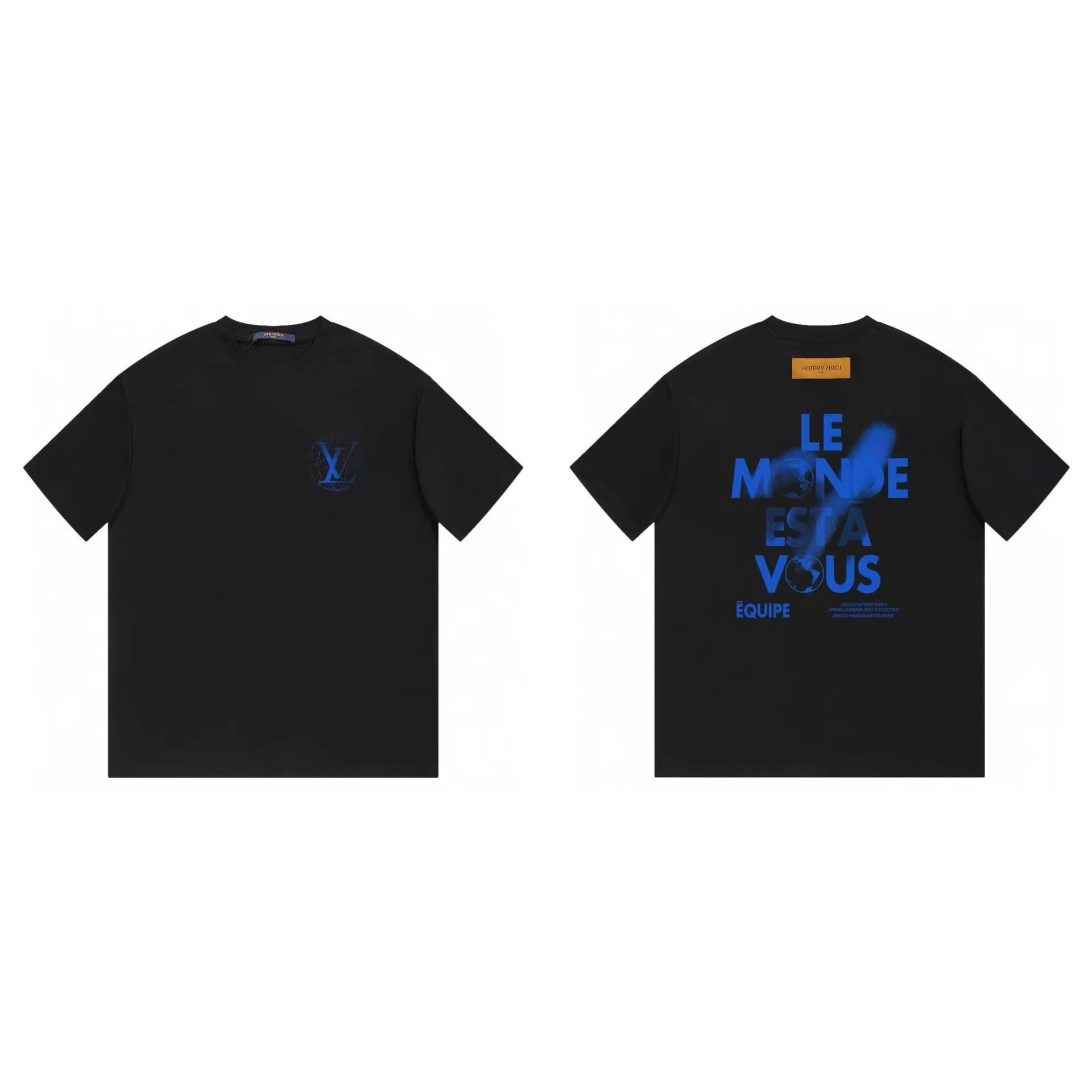 Camiseta de Manga Corta de Algodón con Logo Clásico, Corte Holgado para Hombre y Mujer | Uso Diario