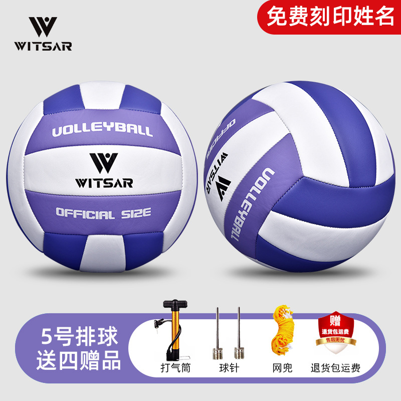 Purple and white no. 5 [free printing] [free pump + ball needle + net bag]