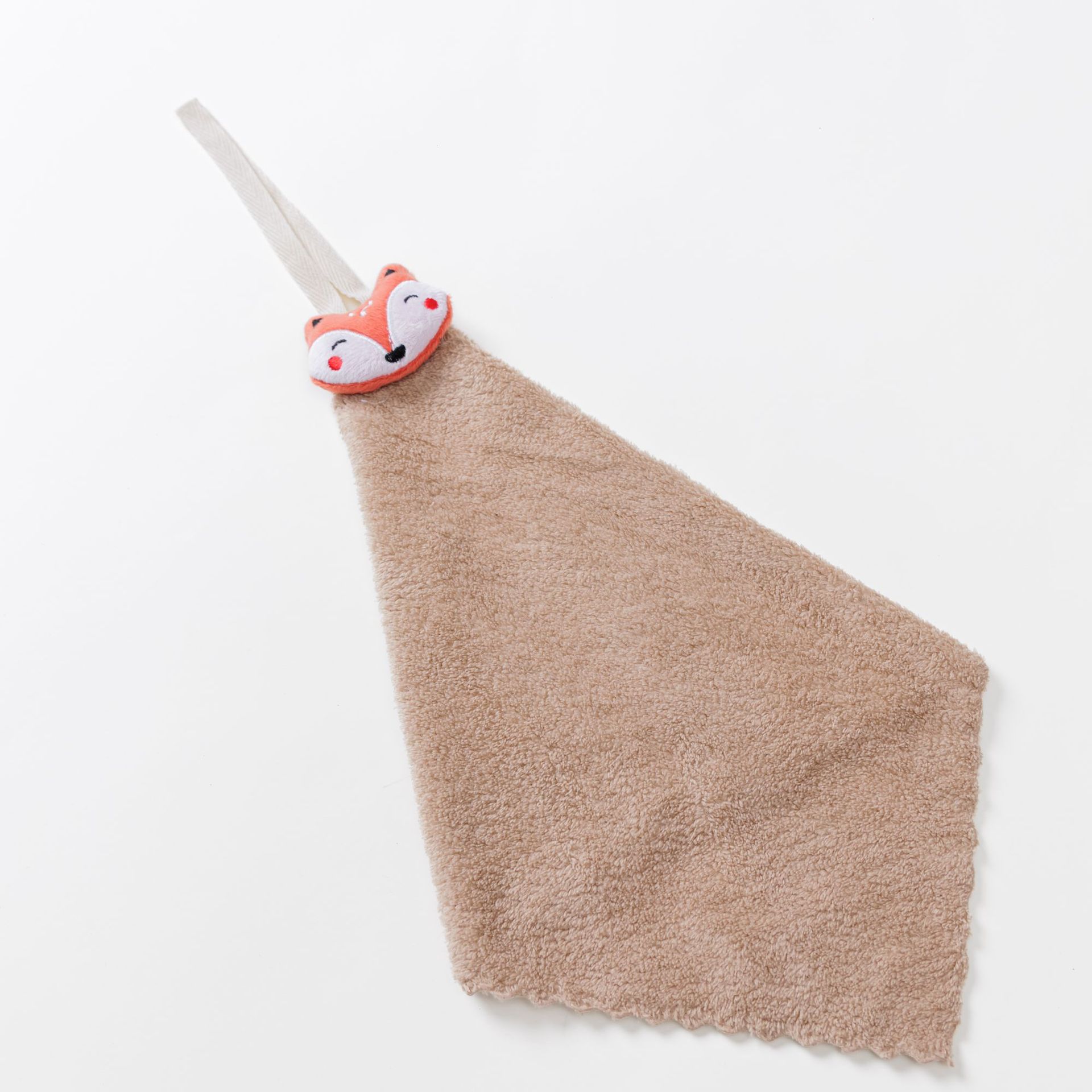 폭스(갈색 사각 스카프)(실사,고화질)