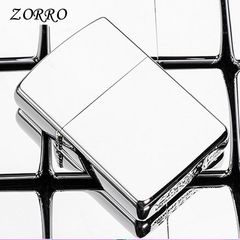 Zorro Brass Kerosene Lighter Light Board Ice Windproof Creative Personalized Grinding Wheel Manufacturer Wholesale Factory Store