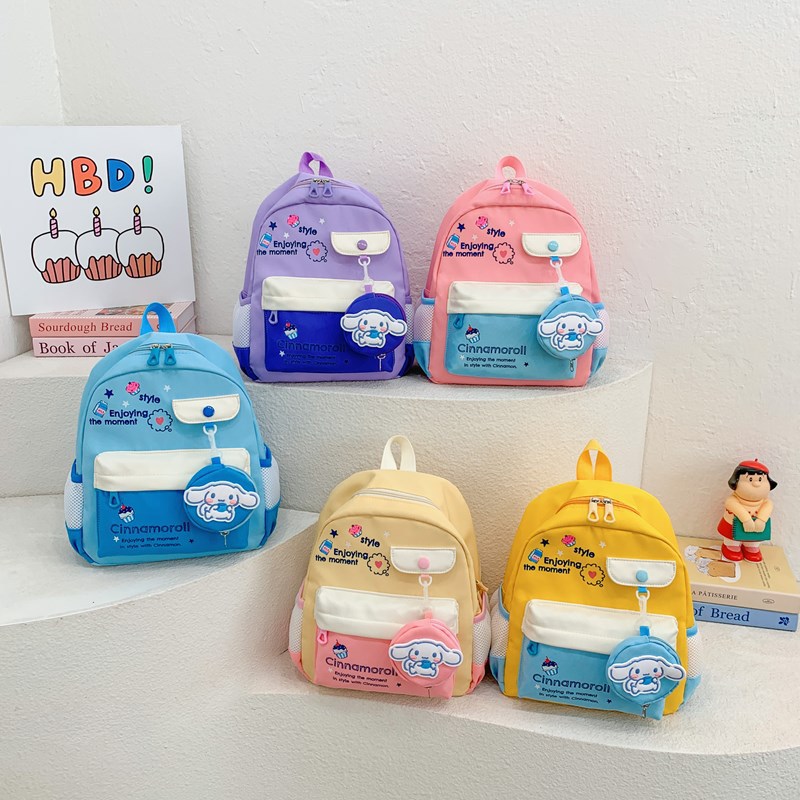 2025 primavera niños mochila de moda ocio niñas jardín de infantes viaje caricatura lindo mochila