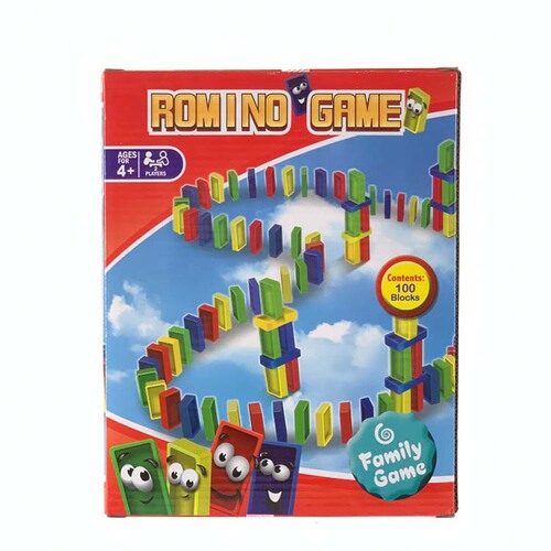 Cross-border domino set DIY building blocks multi-player interactive tabletop game children's toys