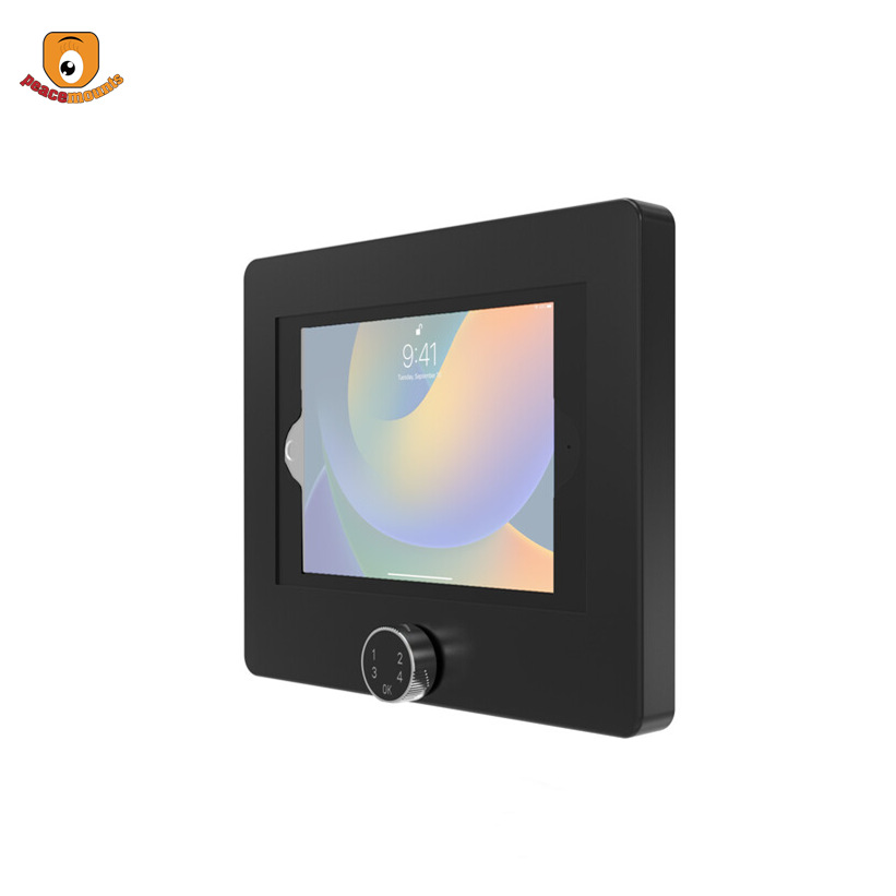 Factory Supply Tablet PC Shell Metal Aluminum Alloy Anti-theft Digital Lock Wall Mounted Tablet PC Protective Shell