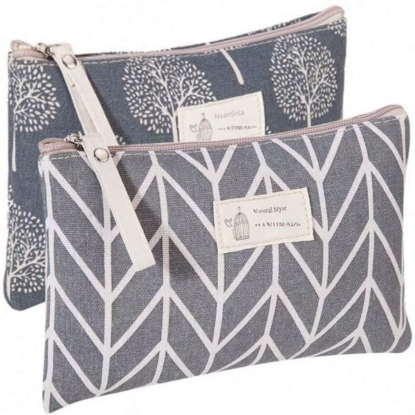 Canvas Cosmetic Bag Large Capacity Ins Convenient Simple Multi-Functional Cosmetics Bag Travel Toiletry Bag Spot Wholesale