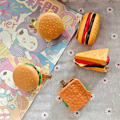 ハンバーガー食品ヘアピンかわいいシミュレーションサンドイッチ大型ヘアアクセサリー楽しい面白いホットドッグヘアピン子供のヘアアクセサリー