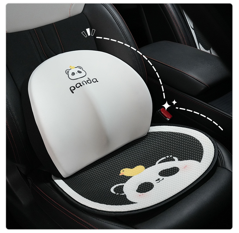 Blue Rain Original Honeycomb Panda Car Seat Cushion Four Seasons Universal Car Seat Cushion Advanced Sense Car Seat Cover
