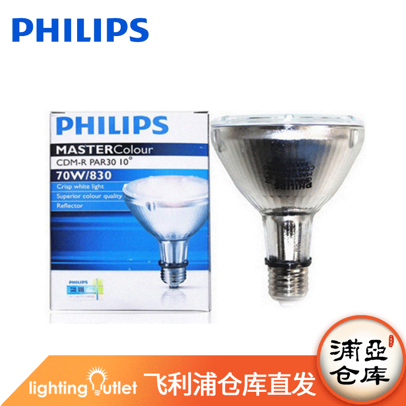 Philips Colour CDM-R Elite ceramics Metal halide lamp The reflective Spotlight E27 Screw indoor lighting