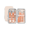 Golden manicure tools set stainless steel contains rose for nails for manicure, cosmetic nail scissors