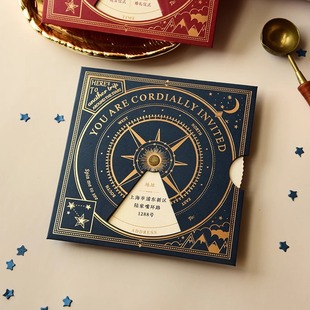 Business Invitation Customized Creative Turntable Invitation High-End Business Thank You Invitation Simple European Wedding Invitation