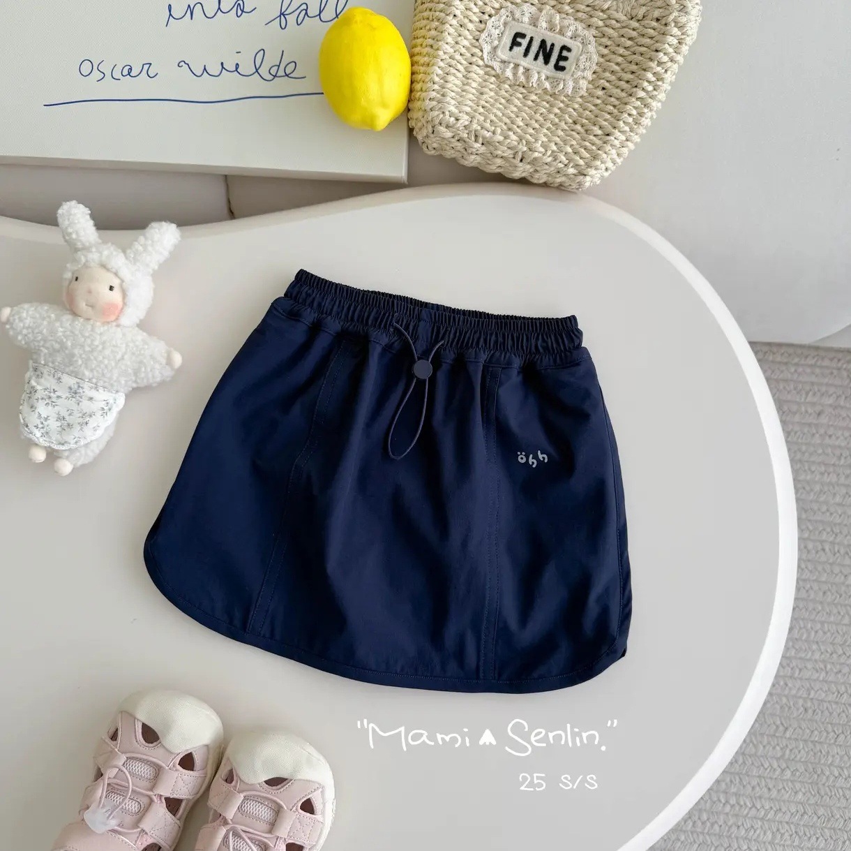 Xianning Seven Summer New Style Girls Casual All-Match Cordón Pantalones cortos de moda del tesoro femenino Falda para niños