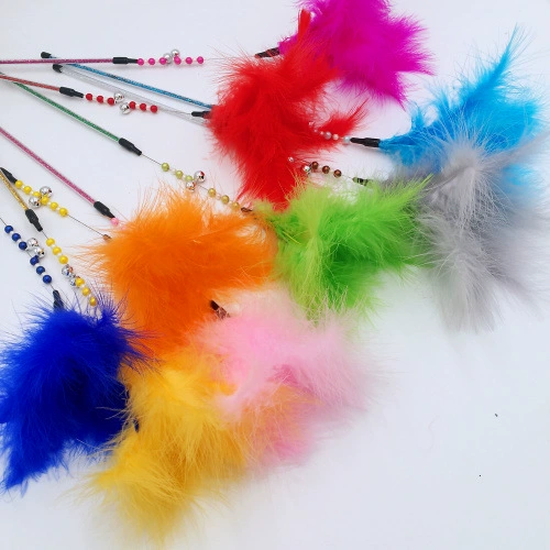 Evanity забавная кошачья палка фейерверк большое перо эластичная забавная кошачья палка длинный стержень цвет забавная кошачья палка игрушка для кошек
