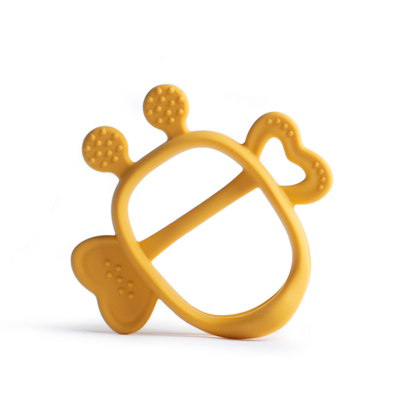 Roqg3s bee teether [bag mustard yellow]