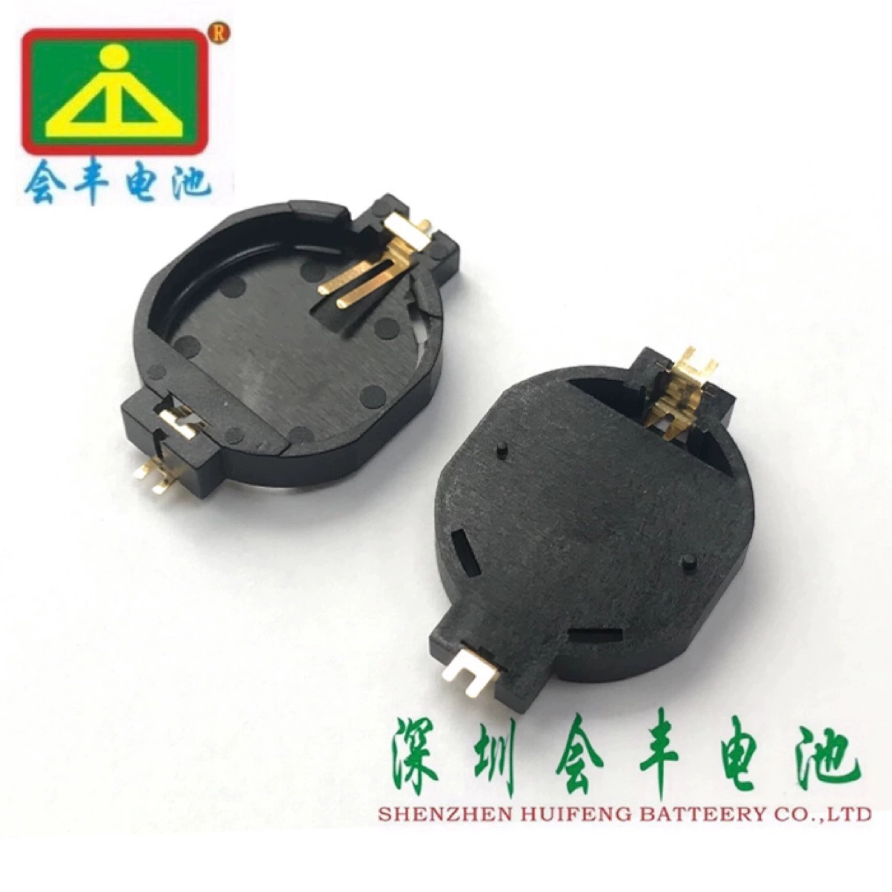 3v CR2032BS-10 черная позолоченная нашивка