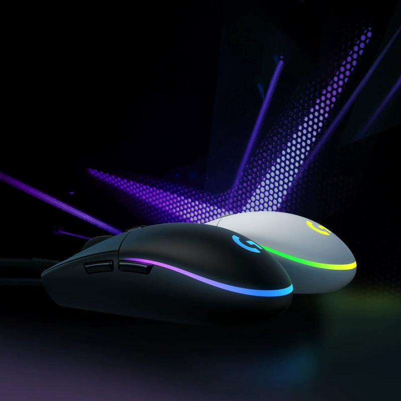 Logitech механическая игровая лёгкая мышь G102, официальный флагманский магазин
