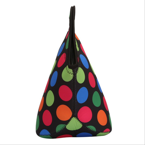 Amazon neoprene material lunch bag printed adult and children outdoor picnic insulated portable mommy lunch bag