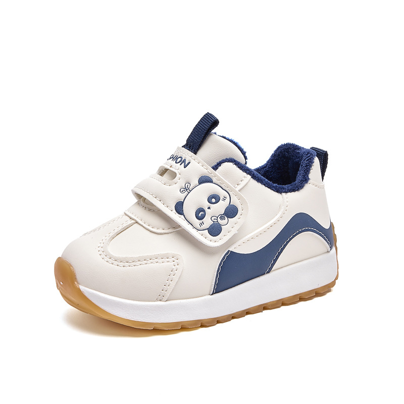 Zapatos de invierno para bebés pequeños, calentamiento de terciopelo, suela suave antipatada, zapatos deportivos para niños y niñas, zapatos de algodón