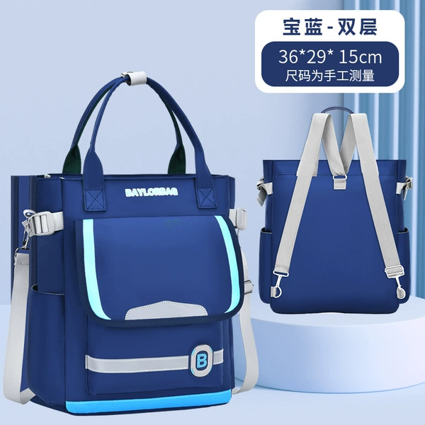 Upgraded three-in-one four-layer-sapphire blue [can be carried on the back, on the shoulder, or as a crossbody]