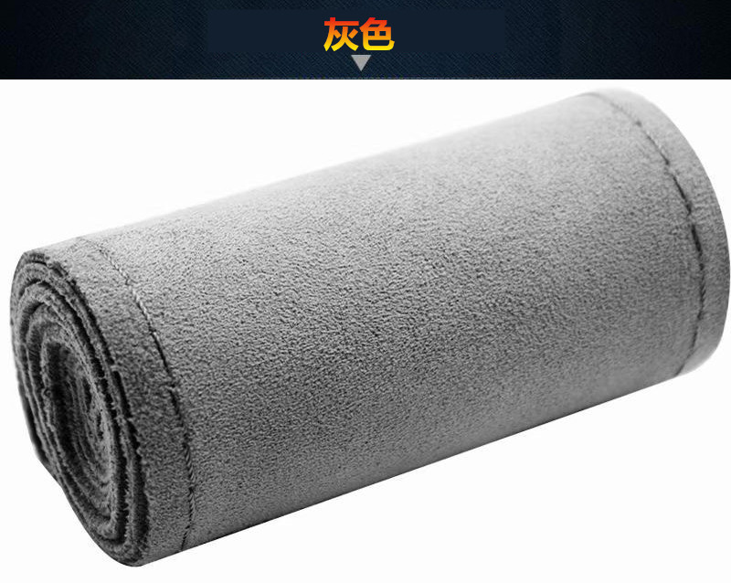 Fur hand-stitched steering wheel cover four-sided elastic hair-turning car handle cover four seasons universal non-slip wear-resistant leather cover