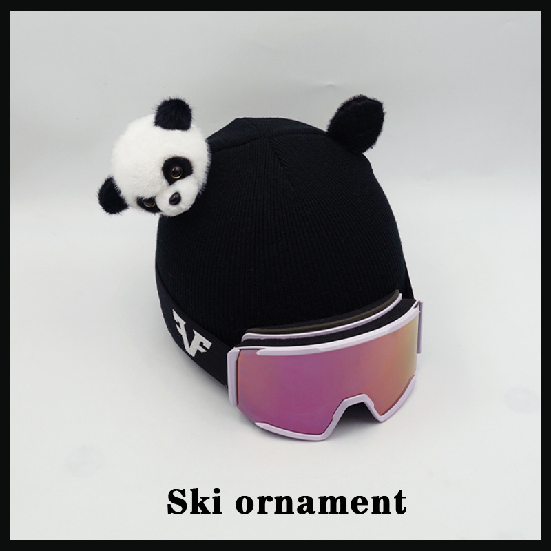 Little Panda Doll Helmet Decoration Accessories