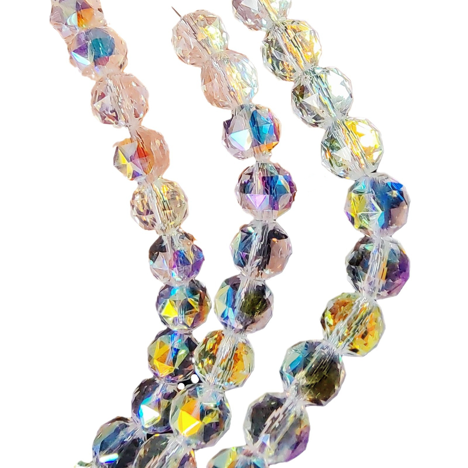 Mayorista 10mm cristal bola de flores galvanizado de alta temperatura abdiy bola de vidrio de colores pulseras collares pendientes accesorios de ropa