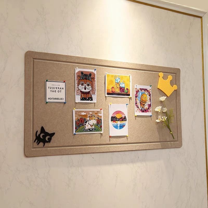 毛毡板客厅办公室文化墙宣传留言板软木板板墙贴幼儿园作品展示热