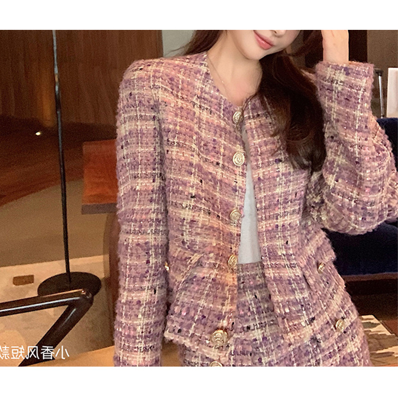 Little fragrance short jacket jacket female spring and autumn temperament all-match small waistcoat top 2021 New