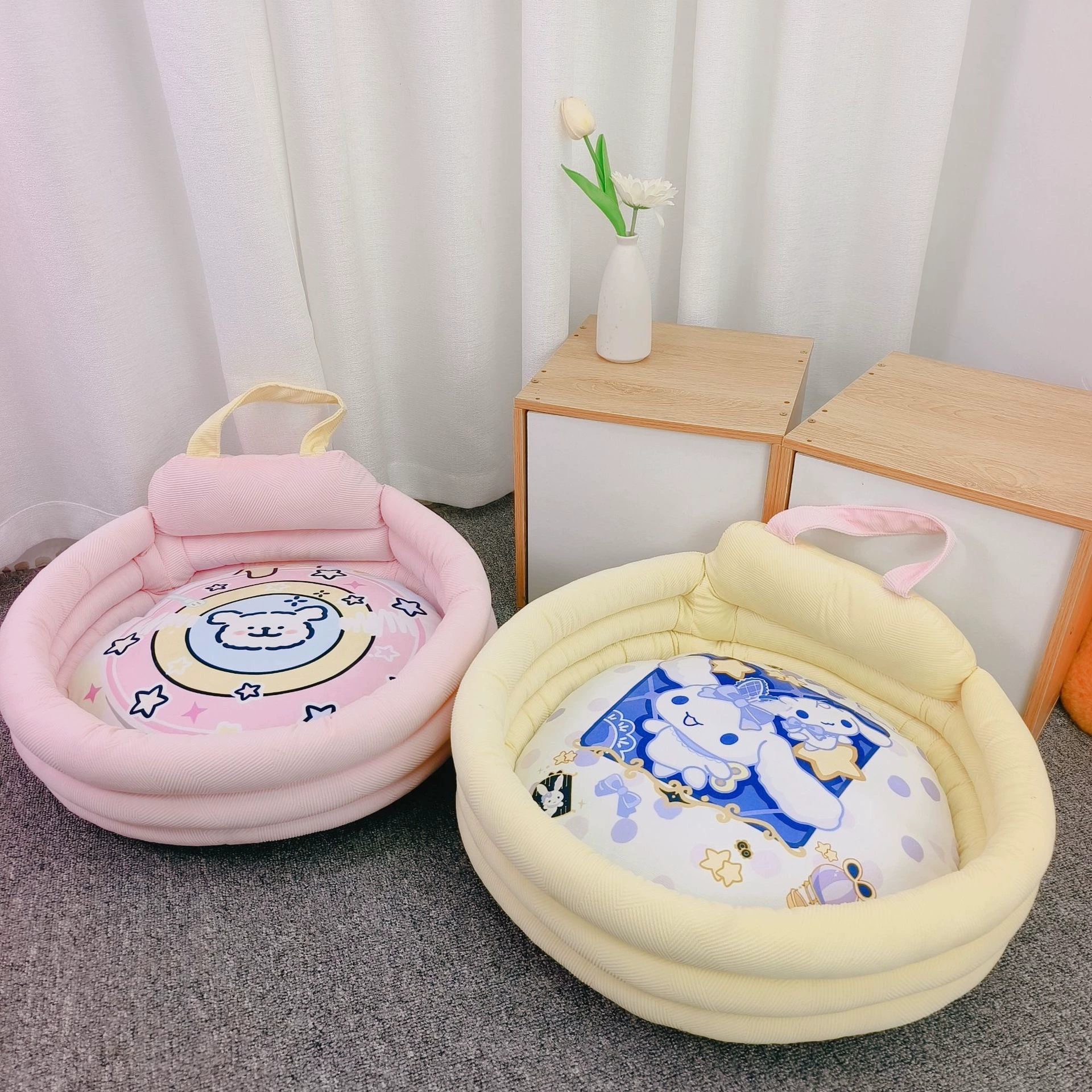 Осень и зима ручная ручка питомник питомник Tedi Bomei теплая гнездо мультфильм хлопковое гнездо для домашних животных диван для домашних животных