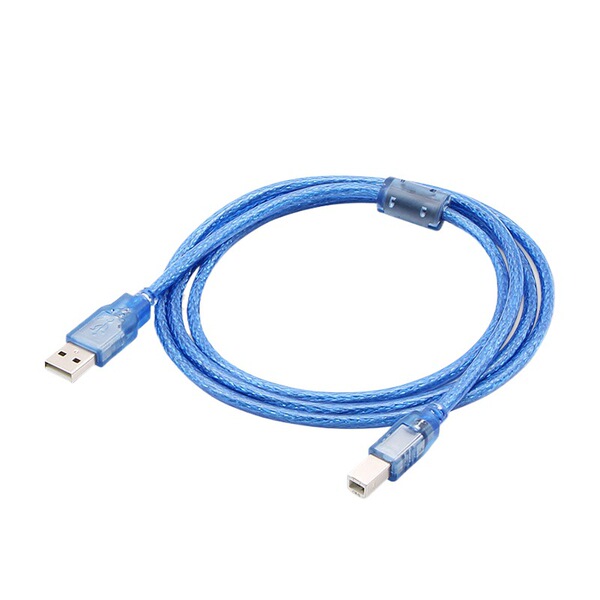USB printing cable transparent blue USB2.0 printer data cable copper…