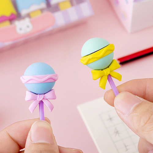 Dessert eraser children's reward creative cartoon three-dimensional shape assembled ice cream eraser set student gift